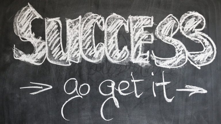 Visualising Success words success go get it