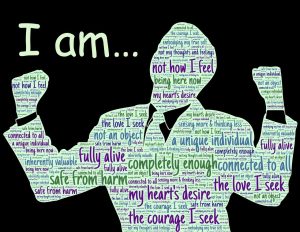 core hypnotherapy training visualising success word man with I am....