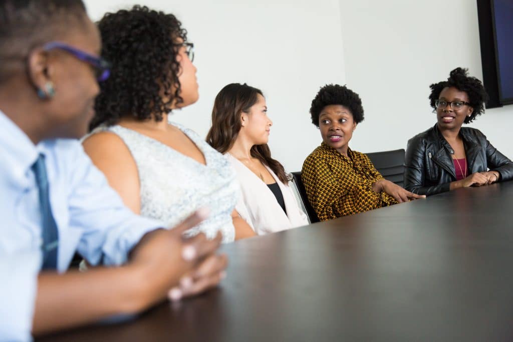 HypnoTC Group Supervision showing a group of ladies talking